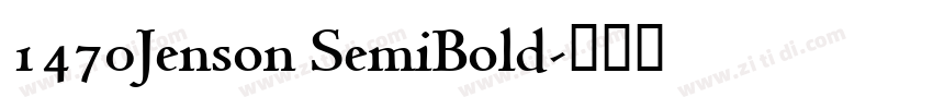 1470Jenson SemiBold字体转换